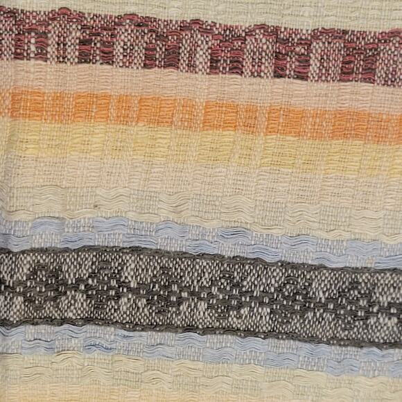 Vintage MCM Southwest Mexican Tablecloth Woven 2 Matching Napkins Fine Quality - Picture 3 of 11